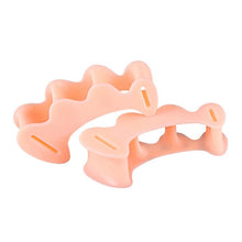 Load image into Gallery viewer, 1 pair Hammer Toe Treatment Silicone Three Holes Hallux Valgus Toe Separator Corrector
