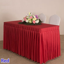 Load image into Gallery viewer, 20 Colours Wedding Table Cloth Cover With Skirt Swag Ruffle Style Linen Party Hotel Meeting Banquet Show Decoration