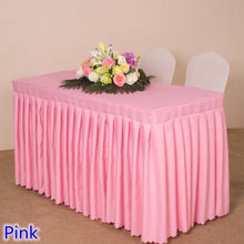 Load image into Gallery viewer, 20 Colours Wedding Table Cloth Cover With Skirt Swag Ruffle Style Linen Party Hotel Meeting Banquet Show Decoration