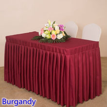 Load image into Gallery viewer, 20 Colours Wedding Table Cloth Cover With Skirt Swag Ruffle Style Linen Party Hotel Meeting Banquet Show Decoration