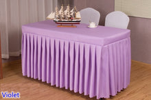 Load image into Gallery viewer, 20 Colours Wedding Table Cloth Cover With Skirt Swag Ruffle Style Linen Party Hotel Meeting Banquet Show Decoration