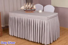 Load image into Gallery viewer, 20 Colours Wedding Table Cloth Cover With Skirt Swag Ruffle Style Linen Party Hotel Meeting Banquet Show Decoration