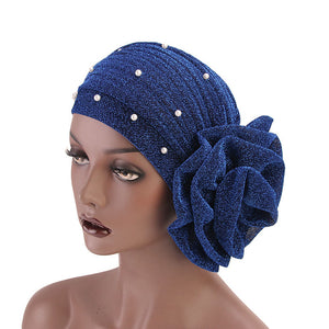 2020 Fashion bow-tie women&#39;s turban caps stretchy female headwrap bonnet cancer headwear muslim turban hijabs islamic headscarf