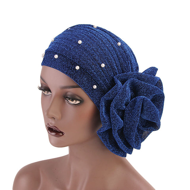 2020 Fashion bow-tie women's turban caps stretchy female headwrap bonnet cancer headwear muslim turban hijabs islamic headscarf