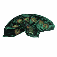 Load image into Gallery viewer, 2020 Velvet Hijab Head Scarf For Women Sequins Peacock Turban Hat Muslim Headscarf Ladies African Wrap Head Scarves Turbante