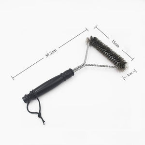 BBQ Grill Barbecue Kit Cleaning Brush Stainless Steel Kitchen Accessories Bristles Cleaning Brushes Cooking Tool Barbecue Gadget