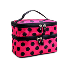 Load image into Gallery viewer, Double Layer Women Cosmetic Bag Portable Travel Makeup Storage Case Pouch Organizer For Cosmetics Dropshipping