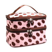 Load image into Gallery viewer, Double Layer Women Cosmetic Bag Portable Travel Makeup Storage Case Pouch Organizer For Cosmetics Dropshipping