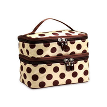 Load image into Gallery viewer, Double Layer Women Cosmetic Bag Portable Travel Makeup Storage Case Pouch Organizer For Cosmetics Dropshipping