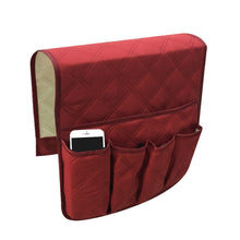 Load image into Gallery viewer, Remote Control Caddy Arm Chair Holder Storage Organizer Armrest Couch Pocket Sofa Organizer 5 Pocket Couch Arm Rest 90x32cm