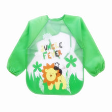 Load image into Gallery viewer, Baby Kids Toddler Long Sleeve Scarf Waterproof Art Smock Feeding Bib Apron Pocket Infant Boys Girls Burp Cloth Banana Bibs