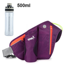 Load image into Gallery viewer, NEWBOLER Sport Running Bags With 500ml Water Bottle Waist Bag Men Women Fanny Pack Run Belt For Phone Pocket Camping Hiking Bag