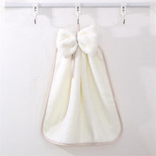 Load image into Gallery viewer, Bow Hand Towel Microfiber Fabric Quick-Dry Water absorption Dry Hanging Wash Hand Towel Kids Daily Using Kitchen Toilet Towels