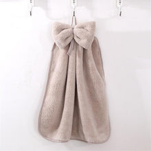 Load image into Gallery viewer, Bow Hand Towel Microfiber Fabric Quick-Dry Water absorption Dry Hanging Wash Hand Towel Kids Daily Using Kitchen Toilet Towels