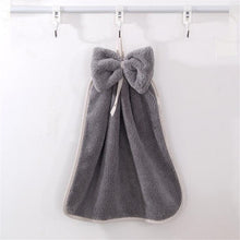 Load image into Gallery viewer, Bow Hand Towel Microfiber Fabric Quick-Dry Water absorption Dry Hanging Wash Hand Towel Kids Daily Using Kitchen Toilet Towels