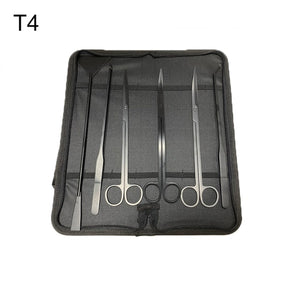 6Pcs/Set Aquarium Tools Kit Tweezers Scissors Stainless Steel Cleaning Tools Aquatic Plants Fish Tank Aquarium Accessories