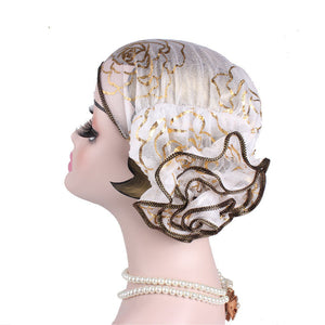 2020 Fashion bow-tie women&#39;s turban caps stretchy female headwrap bonnet cancer headwear muslim turban hijabs islamic headscarf