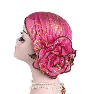 2020 Fashion bow-tie women&#39;s turban caps stretchy female headwrap bonnet cancer headwear muslim turban hijabs islamic headscarf