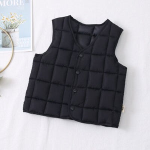 2021 NEW Christmas Children Waistcoat Kids Outerwear Winter Boys Waterproof Hooded Vest Baby Boys Girls Thick Warm Vest Coats