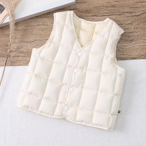 2021 NEW Christmas Children Waistcoat Kids Outerwear Winter Boys Waterproof Hooded Vest Baby Boys Girls Thick Warm Vest Coats