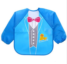 Load image into Gallery viewer, Baby Kids Toddler Long Sleeve Scarf Waterproof Art Smock Feeding Bib Apron Pocket Infant Boys Girls Burp Cloth Banana Bibs