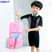 Load image into Gallery viewer, Hisea Neoprene Kids Life Jacket Summer Water Sport Life Vest Swimming Boating Boy Girl Life Jacket Child Diving Safety Equipment