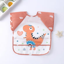 Load image into Gallery viewer, Baby Kids Toddler Long Sleeve Scarf Waterproof Art Smock Feeding Bib Apron Pocket Infant Boys Girls Burp Cloth Banana Bibs