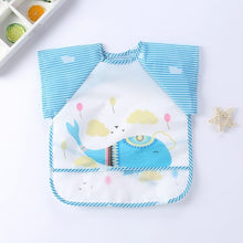 Load image into Gallery viewer, Baby Kids Toddler Long Sleeve Scarf Waterproof Art Smock Feeding Bib Apron Pocket Infant Boys Girls Burp Cloth Banana Bibs