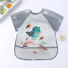 Load image into Gallery viewer, Baby Kids Toddler Long Sleeve Scarf Waterproof Art Smock Feeding Bib Apron Pocket Infant Boys Girls Burp Cloth Banana Bibs