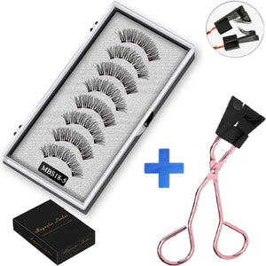 2021 4 pairs 5 Magnet Magnetic False Eyelashes 3D Lasting Magnetic Eyelashes Natural Artificial Mink lashes Faux Cils Magnetique