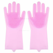 Load image into Gallery viewer, Silicone Dishwashing Gloves Bathroom Kitchen Cleaning Gloves Household Magic Gloves Cleaning For House Insulation Tools