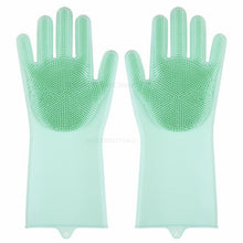 Load image into Gallery viewer, Silicone Dishwashing Gloves Bathroom Kitchen Cleaning Gloves Household Magic Gloves Cleaning For House Insulation Tools