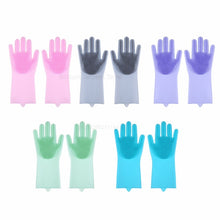 Load image into Gallery viewer, Silicone Dishwashing Gloves Bathroom Kitchen Cleaning Gloves Household Magic Gloves Cleaning For House Insulation Tools