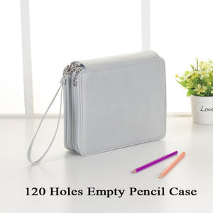 120/168 Holes Pencil Case School Pencilcase for Girl Boy Penal Large Pen Box Stationery Bag Big Pencilholder Cartridge Pouch Kit