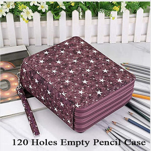 120/168 Holes Pencil Case School Pencilcase for Girl Boy Penal Large Pen Box Stationery Bag Big Pencilholder Cartridge Pouch Kit