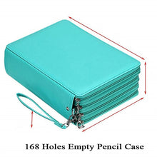 Load image into Gallery viewer, 120/168 Holes Pencil Case School Pencilcase for Girl Boy Penal Large Pen Box Stationery Bag Big Pencilholder Cartridge Pouch Kit