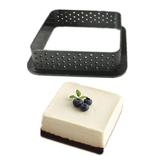 Load image into Gallery viewer, 8pcs DIY French Dessert Bakeware Cutter Round Shape Decorating Tool Cake Mold Tart Ring Silicone Perforated Mousse Circle