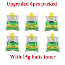 Load image into Gallery viewer, 6pcs Hanging Fly Trap Disposable Fly Catcher Bag Mosquito Trap Catcher Fly Wasp Insect Bug Killer Flies Trap For Outdoor