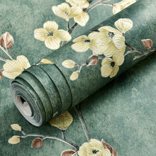 Load image into Gallery viewer, 3D American Retro Non-woven Self-adhesive Wallpaper Rustic Vine Flower Wall Papers Thickening Peel and Stick Wall Stickers
