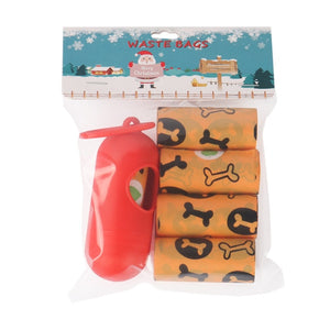 8Rolls EPI Degradable Pet Garbage Bag Cat Dog Poo Waste Bags Dispenser Set Outdoor Home Cleaning Pick-Up Tool Eco Puppy Carriers