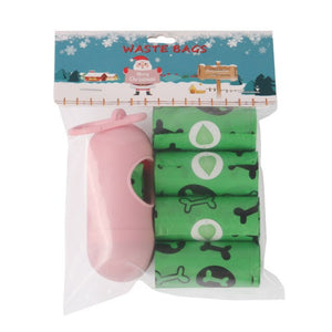 8Rolls EPI Degradable Pet Garbage Bag Cat Dog Poo Waste Bags Dispenser Set Outdoor Home Cleaning Pick-Up Tool Eco Puppy Carriers