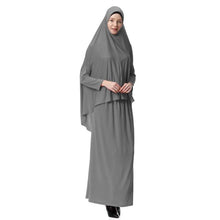 Load image into Gallery viewer, (Sleeve) Two Pieces Muslim Abaya Dress Set Women Djelaba Femme Kaftan Set Prayer Garment Sets Turkish Caftan Dubai Arab Full Cover Sets