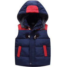 Load image into Gallery viewer, New Children Hooded Warm Jacket Baby toddler girl Outerwear Coat Kids Vest Boys Hooded Autumn Winter clothes Thicken Waistcoats