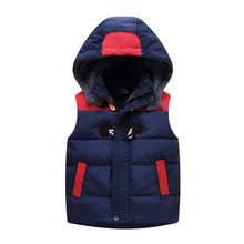 Load image into Gallery viewer, New Children Hooded Warm Jacket Baby toddler girl Outerwear Coat Kids Vest Boys Hooded Autumn Winter clothes Thicken Waistcoats