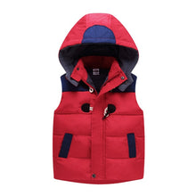 Load image into Gallery viewer, New Children Hooded Warm Jacket Baby toddler girl Outerwear Coat Kids Vest Boys Hooded Autumn Winter clothes Thicken Waistcoats