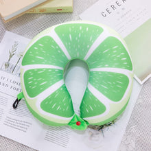 Load image into Gallery viewer, Cartoon Cars Unicorn Neck Travel Pillow Fruits Watermelon U Shaped Foam Pillow Office Cushion Cute Pillows For Children/Adults