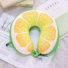 Load image into Gallery viewer, Cartoon Cars Unicorn Neck Travel Pillow Fruits Watermelon U Shaped Foam Pillow Office Cushion Cute Pillows For Children/Adults