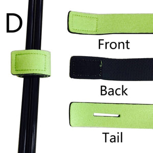 6 Pcs New Fishing Tools Rod Tie Strap Belt Tackle Elastic Wrap Band Pole Holder Accessories Diving Materials Non-slip Firm