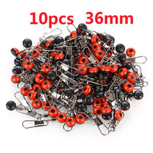 Load image into Gallery viewer, 50pcs/Lot Fishing Float Bobber Stops Space Beans Swivel Connectors Sea Fishing Saltwater Metal Plastic Tools Accessories