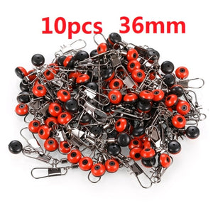 50pcs/Lot Fishing Float Bobber Stops Space Beans Swivel Connectors Sea Fishing Saltwater Metal Plastic Tools Accessories